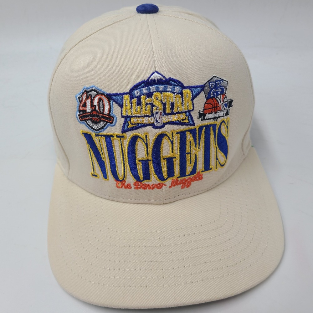Denver Nuggets Hat Snapback Mitchell & Ness Beige NBA 2005 All Star Game Men
